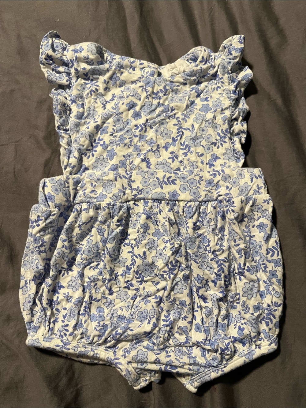 Angel Dear Floral Ruffle Baby Girls Romper Dress